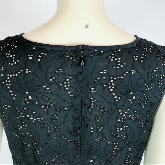 Ann Taylor LOFT Black Sleeveless Sheath Dress 2 - Picture 4 of 6